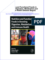 Nutrition and Functional Foods in Boosting Digestion Metabolism and Immune Health Debasis Bagchi Download PDF Chapter