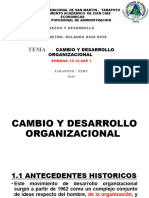 Cambio y Desarrollo Organizacional i