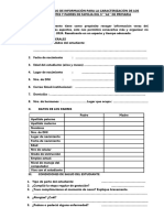 FICHA DE RECOJO DE INFORMACIÓN 5to GRADO