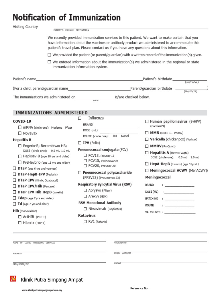 Notification of Vaccination | PDF | Vaccines | Public Health