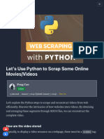 Let's Use Python To Scrap Some Online Movies - Videos - by Peng Cao - Freedium