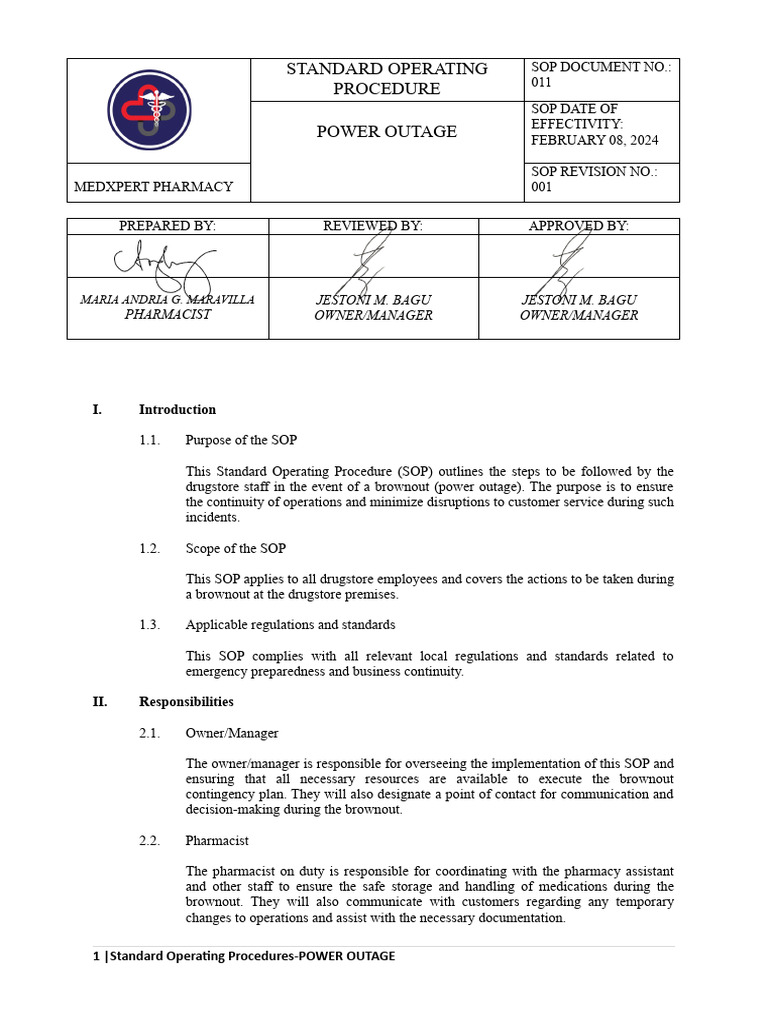 sop-brownout-contingency-plan-and-power-restoration-pdf-pharmacy