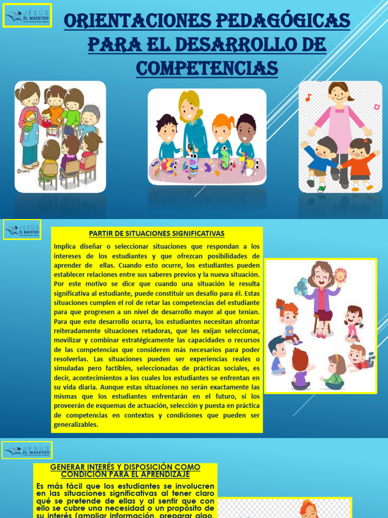 Orientaciones para Promover El Proceso Enseñanza Aprendizaje | PDF ...
