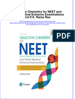 Objective Chemistry For Neet and Other Medical Entrance Examinations Vol Ii K Rama Rao Download PDF Chapter