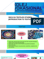 DDC2152 Textiles Studies (Introduction To Textile)