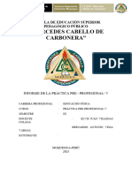 Informe de Educacion Fisica