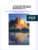 Auditing Assurance Services A Systematic Approach 10Th Edition William Messier JR Full Chapter