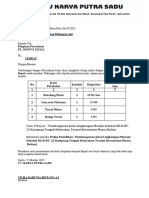 Permohonan Dukungan Alat Cv. Karya Putra Sadu 2