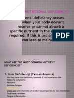 What Is A Nutritional Deficiency