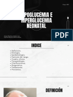 HIPERGLUCEMIA / HIPOGLUCEMIA NEONATAL