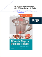 Differential Diagnosis of Common Complaints 7Th Edition Robert H Seller Full Chapter
