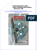 Differential Equations With Boundary Value Problems 9Th Edition Dennis G Zill full chapter