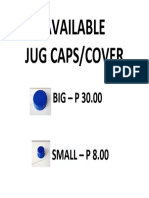 Jug Caps