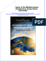 Oceanography of The Mediterranean Sea An Introductory Guide Katrin Schroeder Download PDF Chapter