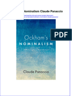 Ockhams Nominalism Claude Panaccio Download PDF Chapter
