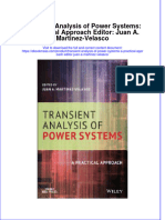 Transient Analysis Of Power Systems A Practical Approach Editor Juan A Martinez Velasco  ebook full chapter