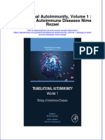 Translational Autoimmunity Volume 1 Etiology of Autoimmune Diseases Nima Rezaei Ebook Full Chapter