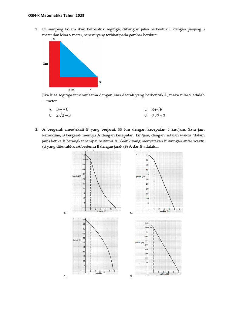 Soal osk mtk 2023 pdf