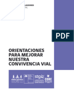 Orientaciones para Mejorar Nuestra Convivencia Vial