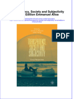 Transparency Society And Subjectivity 1St Ed Edition Emmanuel Alloa  ebook full chapter