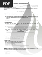 Contrato de Suministro de Agua Potable | PDF | Agua potable | Gobierno