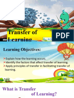 Transfer of Learning