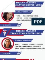 Name FERNANDA RUIZ GÁMEZ POSiTION JUNIOR ENGLISH TRANSLATOR EMAIL Ruiz - Gamez.fernanda@