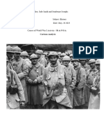 World War 1 Causes Analysis Group Work