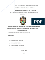 Matriz de Alineamiento y Plan de Mejora Del Distrito de Andres Aveino Caceres Dorregaray
