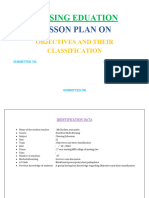 LESSON PLAN Objective