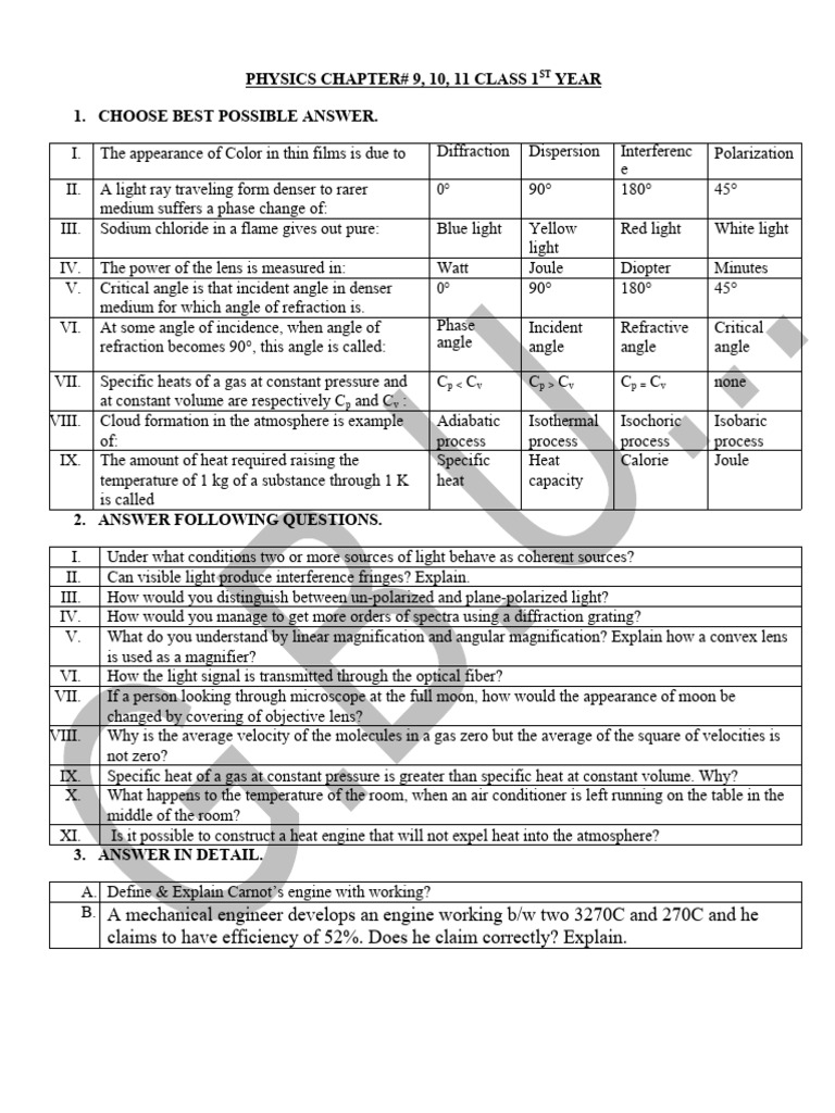 Physics Chapter9,10,11. PDF Heat Light