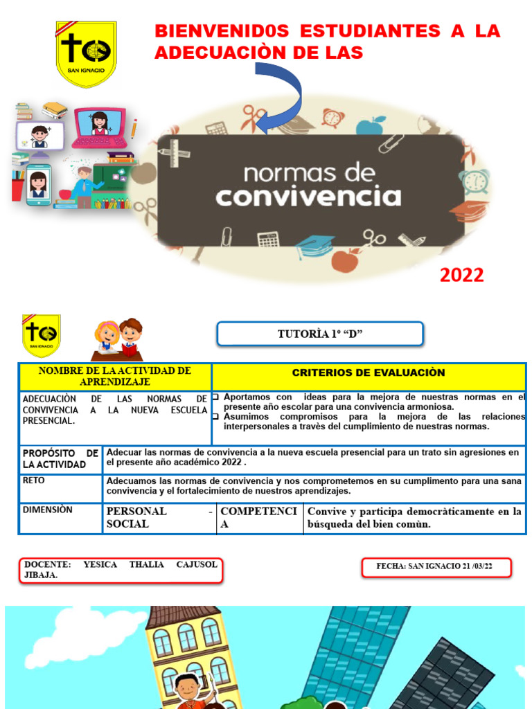 Normas de Convivencia Escolar 2022 | PDF | Escuelas