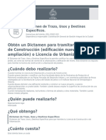 Ficha para Dictamen de Usos y Destinos en Guadalajara