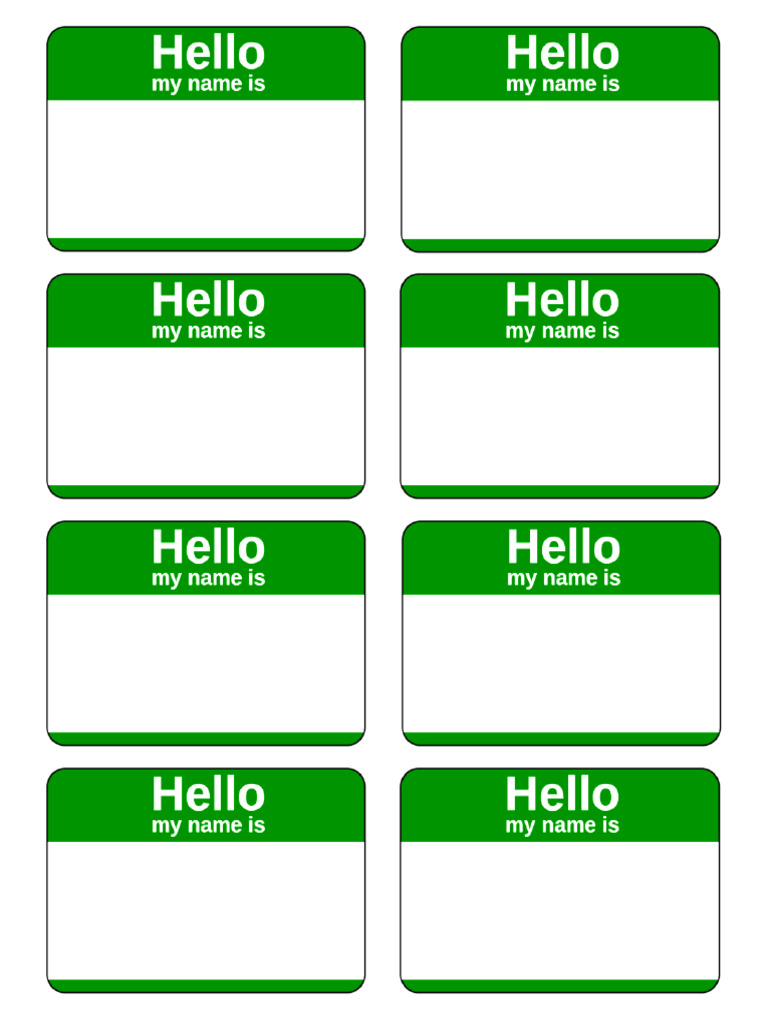 Hello Im Sticker | PDF