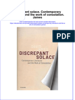 Discrepant Solace Contemporary Literature and The Work of Consolation James Full Chapter