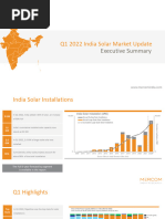 Mercom India Solar Market Update Q12022 Exec Summary