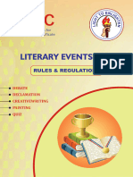 ASISC Literary Events - Rules and Regulations 2022