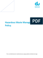 Hazardous Waste Management Policy Rev 1 0