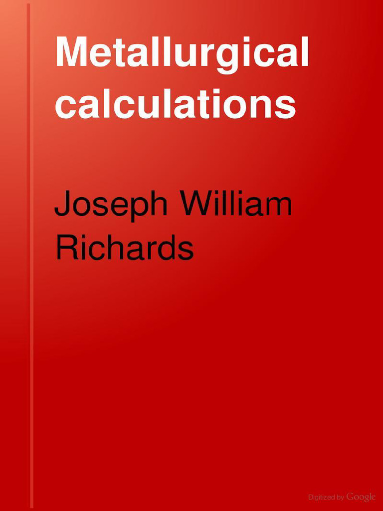 Metallurgical Calculations PDF