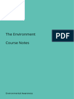 The Environment Course Notes