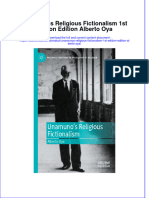 Unamunos Religious Fictionalism 1St Edition Edition Alberto Oya  ebook full chapter