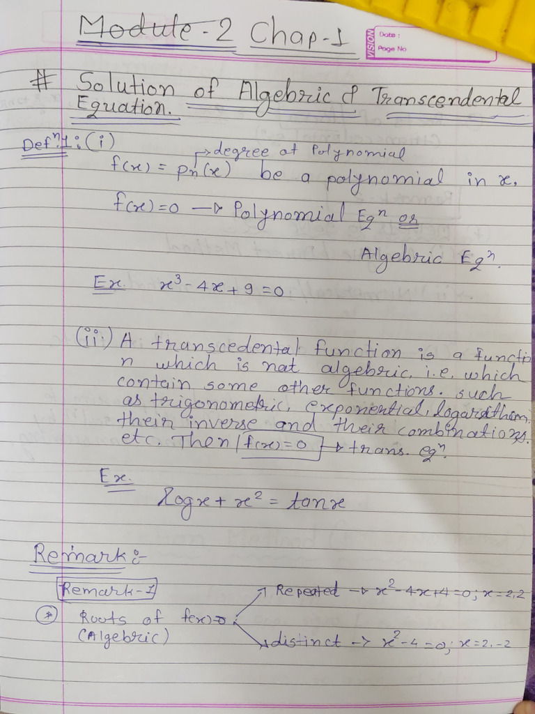 Maths Notes P1 | PDF