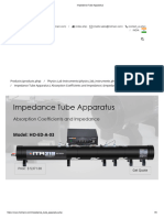 Impedance Tube Apparatus