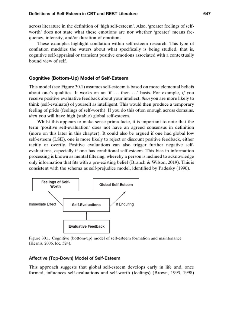 Understanding Self-Esteem Models in Psychology | PDF | Self Esteem ...
