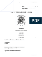 2021-P6-Science-Semestral Assessment 1-St Nicholas