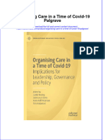 Organising Care in A Time of Covid 19 Palgrave Download PDF Chapter