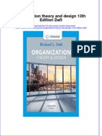 Organization Theory and Design 13Th Edition Daft Download PDF Chapter