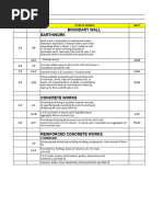 Boundary Wall and Drain Estimate