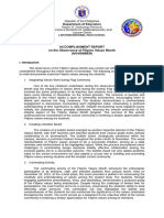 Accomplishment Report On The Observance of Filipino Values Month