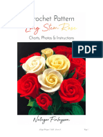 Long Stem Rose Crochet Pattern V2